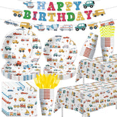 FVABO Transportation 9-inch plates for kid-friendly meals and sturdy serving