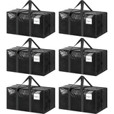 FYGRIP 6-pack moving bags with strong zipper provide secure packing.