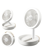Gaiatop foldable desk fan with compact profile ideal for travel.