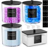 galasily laundry pod container clear jar show pods for quick restocks and tidy space