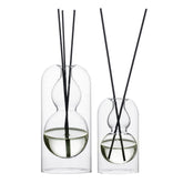 GalDal empty glass diffuser bottles in a 2-piece set for stylish oil diffusion.