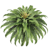 Galebeiren 45-inch outdoor artificial fern in a planter with UV-resistant foliage.