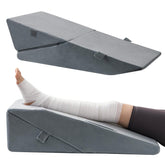 Ganondorf 2-in-1 leg elevation pillow in setup mode with adjustable height for personalized comfort.