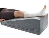 Ganondorf leg elevation pillow with two-height options for targeted recovery.