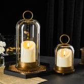 Ganwu 5-4 inch metal candle holder with brass dome for romantic table settings
