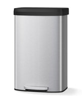 Garvee 80 L trash can front view with lid for organized kitchen waste.