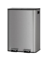 GarveeHome dual trash bin with lid for organized kitchen waste.
