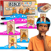 Garybank Bible Headbands card illustrations engage kids in family Bible discussions.