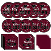 Gatherfun graduation dinner plates 9-inch for easy serving at celebrations