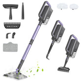 Gatlei Steam Mop front view with pads ready for cleaning sealed floors