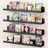 Gattlukd wall shelves 23inch front view shows sturdy metal construction.