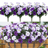 Geegoods artificial petunias outdoors bundle 1 with UV-resistant blooms for lasting porch color