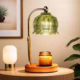 Geezo fragrance candle warmer lamp base and shade for flame-free fragrance experience