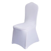 Generic 100-pcs white chair covers with universal stretch fit for weddings