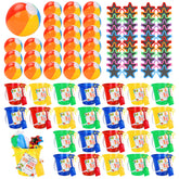 Generic 24-set colorful sand buckets with shovels for end-of-year gifts.