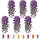 Generic 6-pack outdoor morning glory purple bunch for porch decoration that stays vibrant year-round.