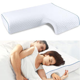 Generic Arched Memory Cuddle Pillow main view highlighting ergonomic neck support