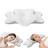Generic Cervical Neck Pillow side view shows alignment for side sleepers.