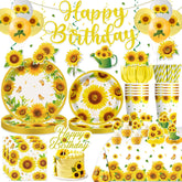 Generic Sunflower banner decor for a bright birthday party and quick setup