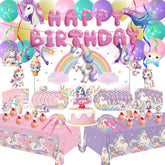 Generic Unicorn Party Backdrop enhances photo moments and party ambiance