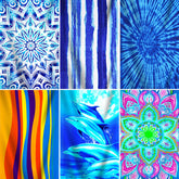 Genovega 6-pack towel shark pattern for beach lounging and comfort