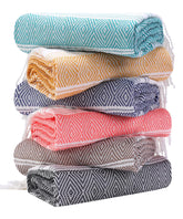 Genovega oversized Turkish beach towel 74x38 for full-body beach coverage.