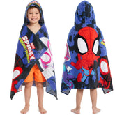 Get Trend Marvel Spidey hooded towel for boys, soft and quick-drying after showers.