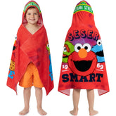 Get Trend Sesame Street hooded towel with Elmo face for playful post-bath drying.