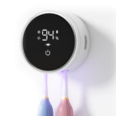 GEVOODIX toothbrush sanitizer with wall-mount and UV lid for hygienic storage and easy access.