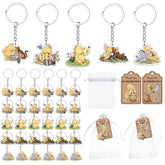 Ggjgrpx Winnie keychain baby shower favor with double-sided print