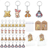 Ggjgrpx Winnie keychain with double sided print, ideal keepsake for baby showers