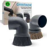 GHAMADE horsehair brush attachment for vacuum, gentle on delicate surfaces.