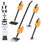 GHORA steam mop with attachments enables versatile cleaning across surfaces.
