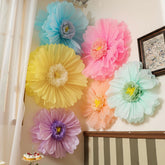 Giegxin pastel giant paper flower 31-5 inch creates bold wall drama.