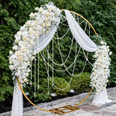Giegxin pearl crystal garland adds wedding sparkle and lush depth to decor