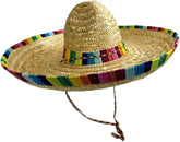 GiftExpress straw sombrero with a 19-inch brim for a bold party look