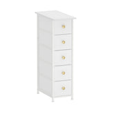 GiftGo Narrow Dresser Cabinet front view showing space-saving design for tight corners