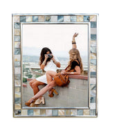 GIFTME 5 silver plate 8x10 frame with easy-open tabs for quick photo changes