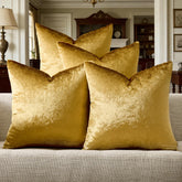 GIGIZAZA velvet gold pillow cover 18x18 showing soft texture for luxe decor