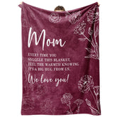 GiltGlimmer mom blanket 60x50 burgundy adds cozy warmth to every sofa moment
