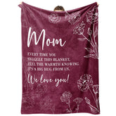 GiltGlimmer mom blanket with heart text offers cozy warmth for cherished moments.