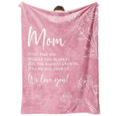 GiltGlimmer mom blanket pink heart text for a warm gift vibe.
