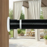 Ginbel Direct tension rod extends 43-122 inches for flexible window coverage without drilling.