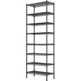 GIOTORENT 8-Wire Garage Shelving assembly shows tool-free setup for fast storage.
