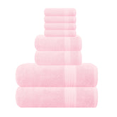 GLAMBURG Ultra Soft bath towels 27x54 in pink offer plush comfort and absorbency.