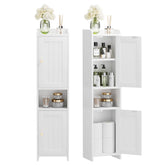 GLANZALANT two-doors bathroom cabinet front view for organized towels and essentials
