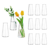 Glasseam clear flower vase centerpieces set12 for elegant weddings and home tables.