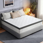 Glendan extra-firm topper on full bed provides stable support for back sleepers