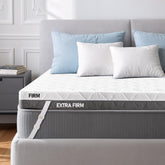 Glendan Extra Firm King Topper front view showing sturdy support for heavier sleepers