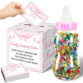 Glenmal pink bow card box for baby showers and decorative engagement